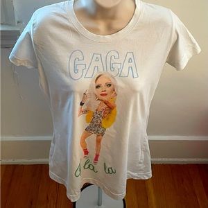 Sugarbird Limited Collection Gaga Oh La La RARE white cotton t-shirt, size 6